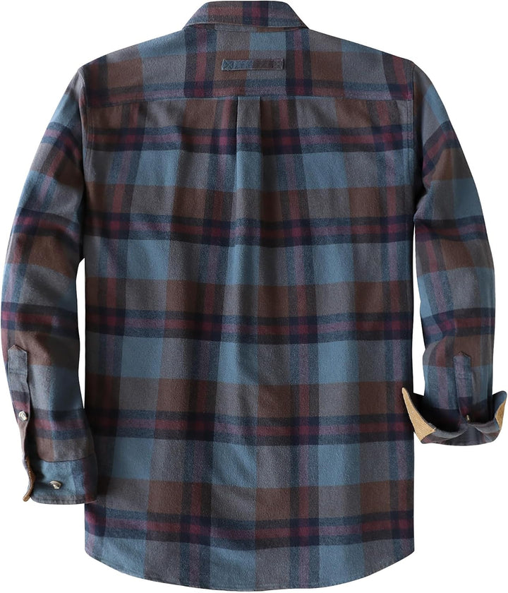 Dubinik® Flanellhemd Herren Button Down Kariert Baumwollhemd Freizeithemd Hemd Herren Langarm mit Zw