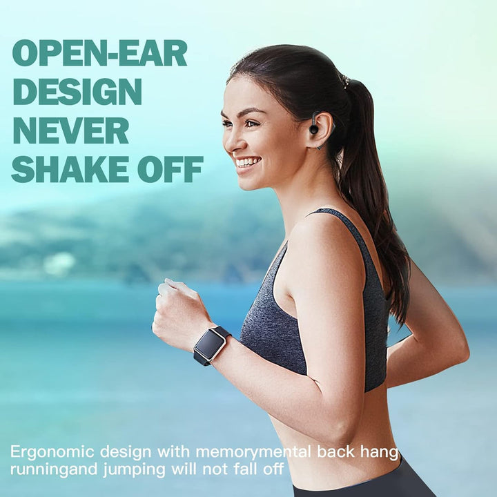 Open Ear Kopfhörer kabellos Headset Bluetooth Single Luftleitung Knochenschall Sportkopfhörer mit Oh