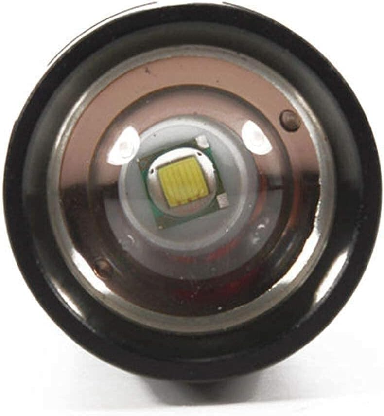 VISVIC LED Taschenlampe mit 8 Pack Akku und 1 Pack 4-Slot USB Ladegerät 2000 Lumen Wasserdicht Zooma