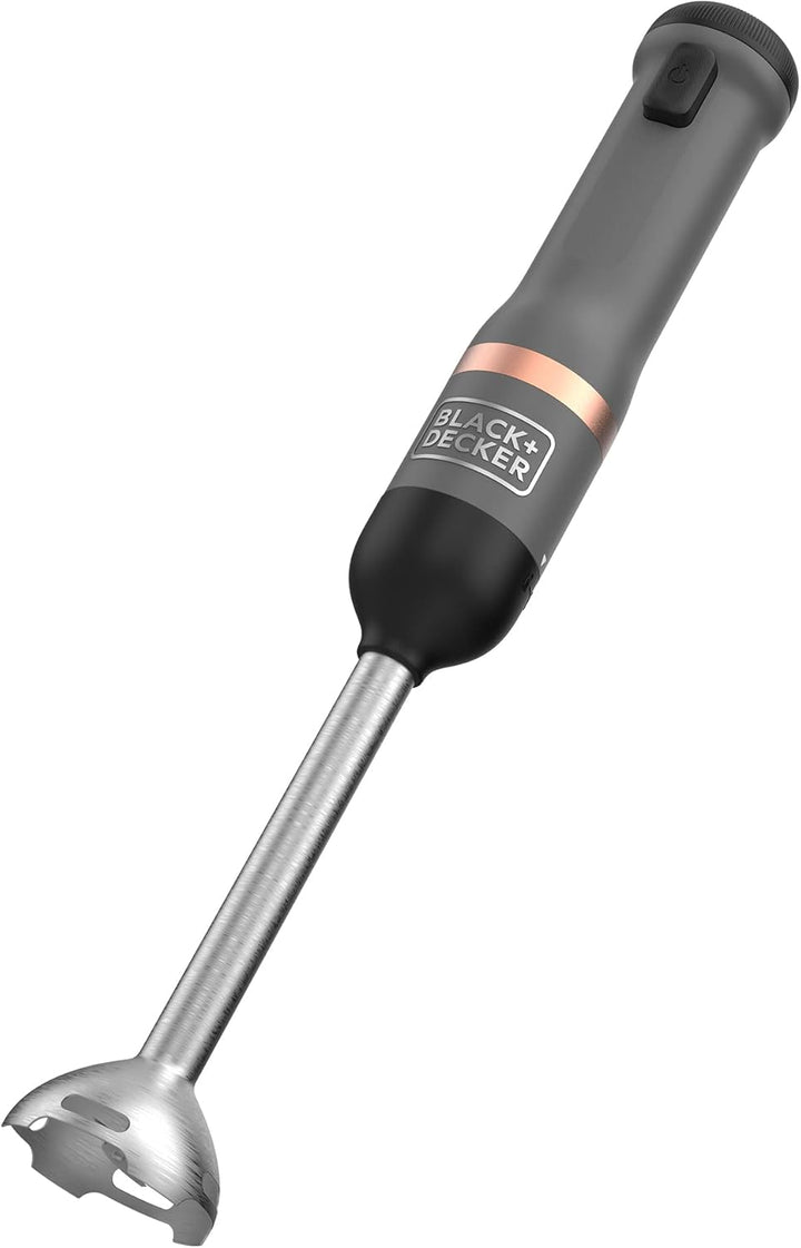 BLACK+DECKER Stabmixer Kitchen Wand Mixer elektrisch mit Messbecher und Ladegerät (7.2 Volt, kabello