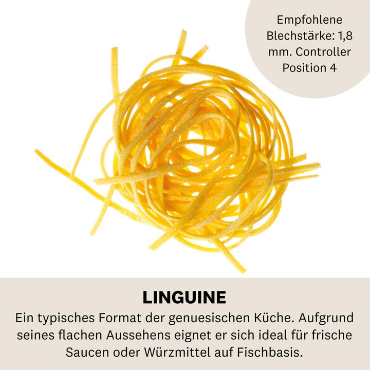 Marcato Zubehörteil für Atlas 150, Stahl, Silber, Linguine-23x20x16cm, Linguine