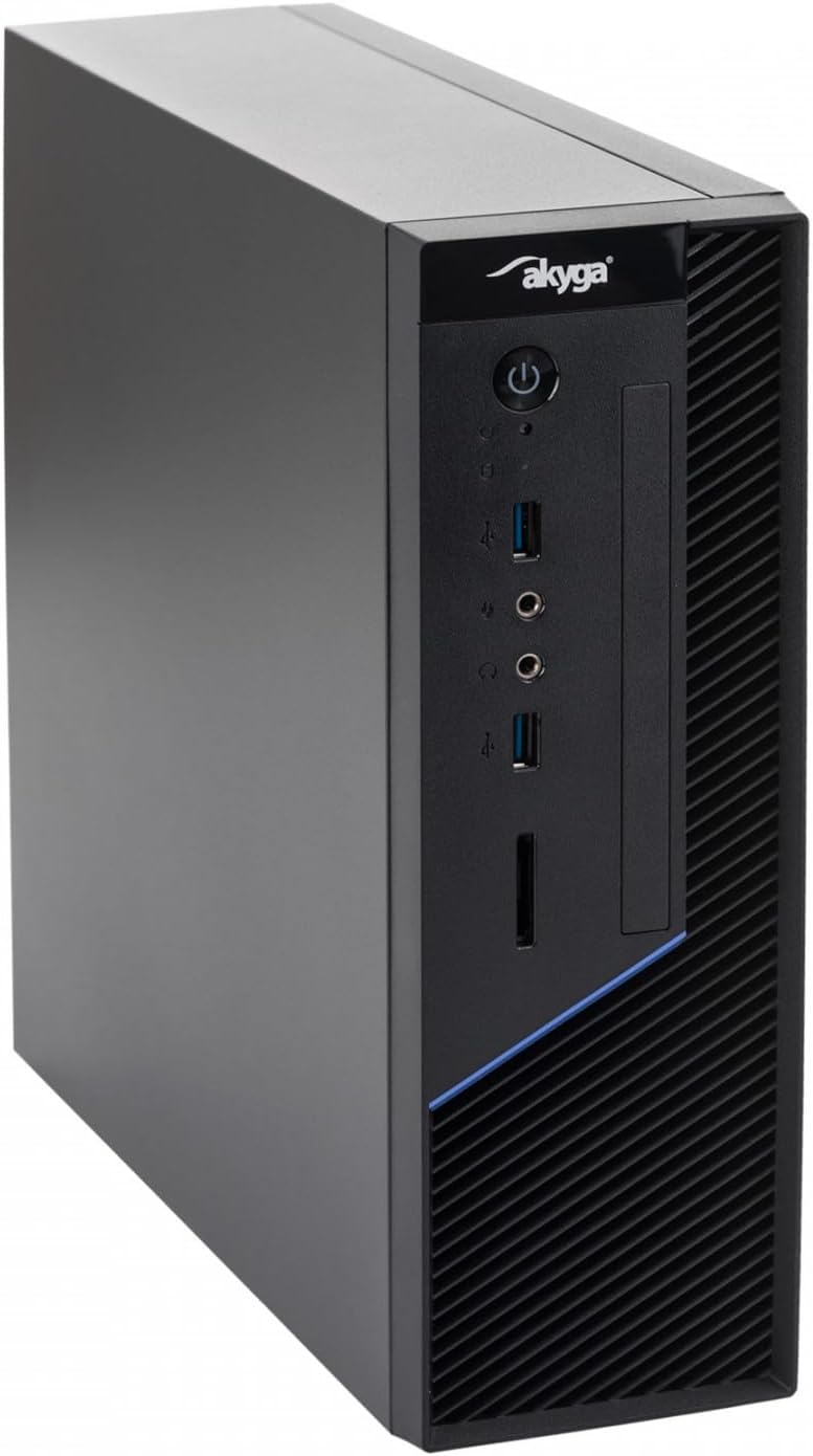 AKYGA SFF Gehäuse AK-202-01BK für Nettop-Computer/Multimedia-Zentrum/USB 3.0 / SD/DVD Slim/Keningsto