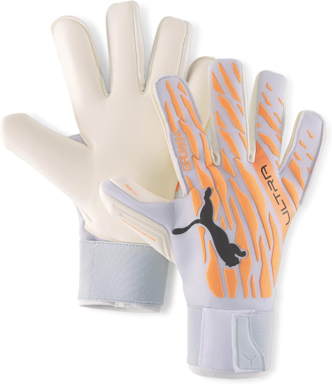 PUMA Ultra Grip 1 Hybrid Pro Torwarthandschuhe 7 Neon Citrus-Diamond Silver-Puma Schwarz, 7 Neon Cit