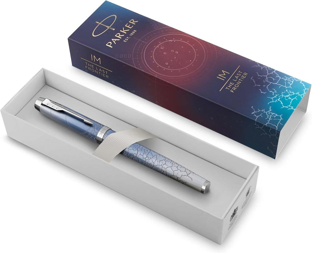 PARKER Füller IM Premium Special Edition Polar (Silver) M Blau Silber, Silber