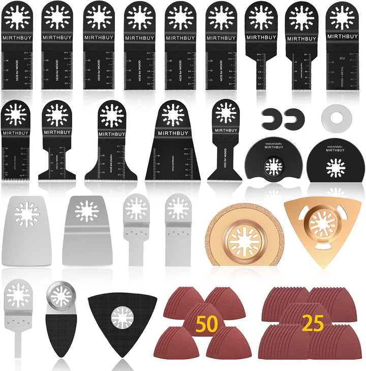 100 stk Sägeblatt Oszillierendes Zubehör Set Multifunktionswerkzeug Zubehör Set für Fein Multimaster
