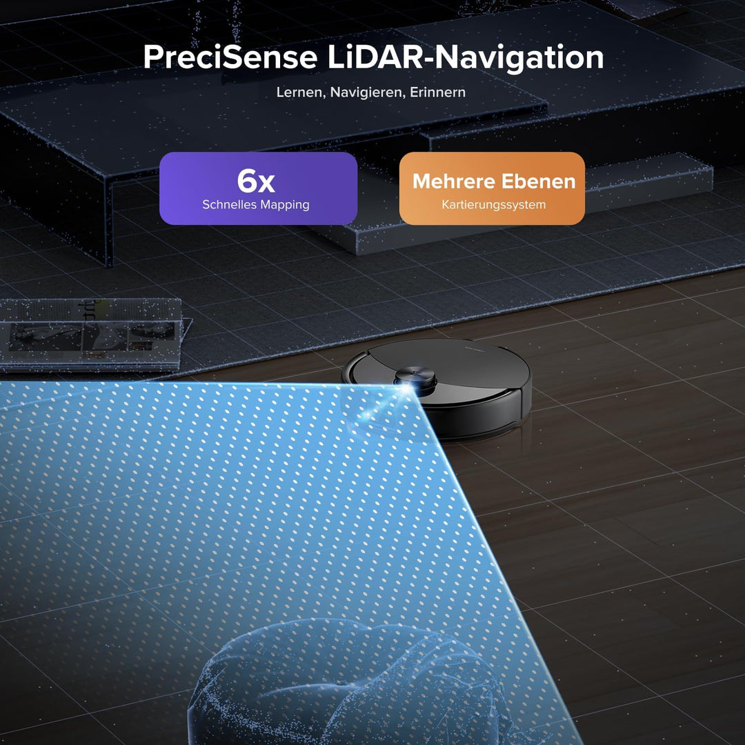 roborock Q10 S5+ Set Saugroboter mit Wischfunktion, 10.000 Pa HyperForce Saugkraft, Dual Anti-Tangle