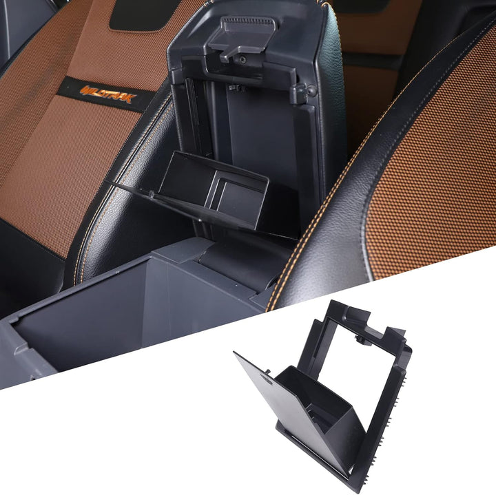 DIYUCAR ABS Kunststoff Auto Mittelkonsole Organizer Armlehne Tablett Versteckte Armlehne Aufbewahrun