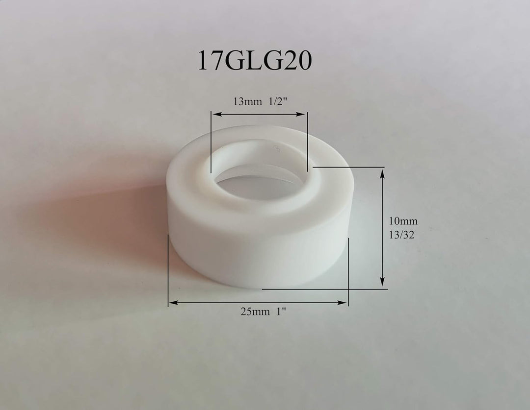 RIVERWELD WIG Stubby Gaslinse Spannzangenkörper und Pyrex Cup Kit Für DB SR WP 17 18 26 WIG-Schweiss