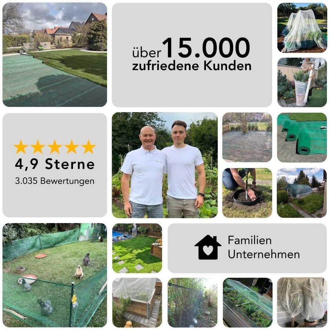 Florade® Schattiernetz | Perfekter Sonnenschutz für Gewächshäuser, Wintergärten und mehr | Pflanzenv