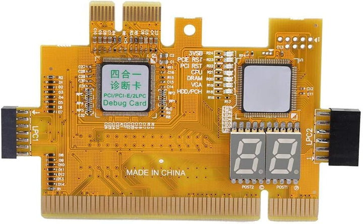 ASHATA Desktop-Debugkarte 4-in-1-Diagnosekarte Computer-Motherboard-Erkennungszubehör, Diagnosekarte