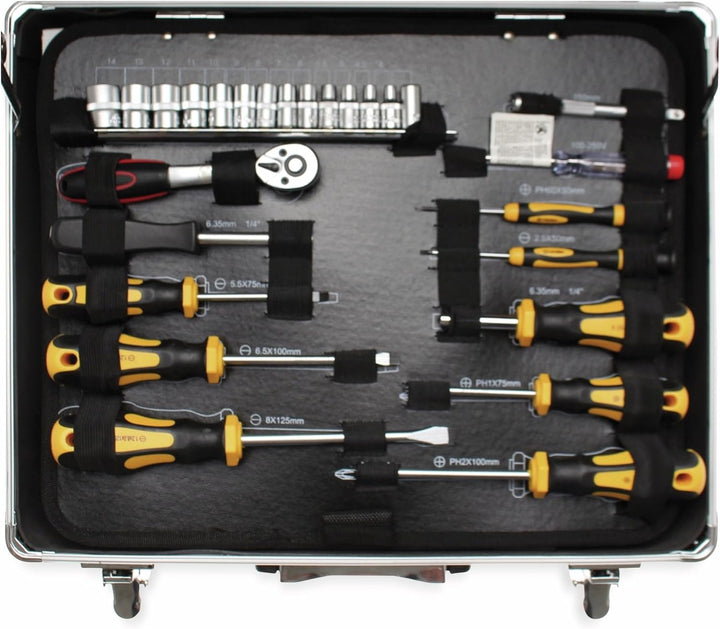 BGS Diy 2204 | Werkzeug-Satz im Alukoffer | 129-tlg., Satz