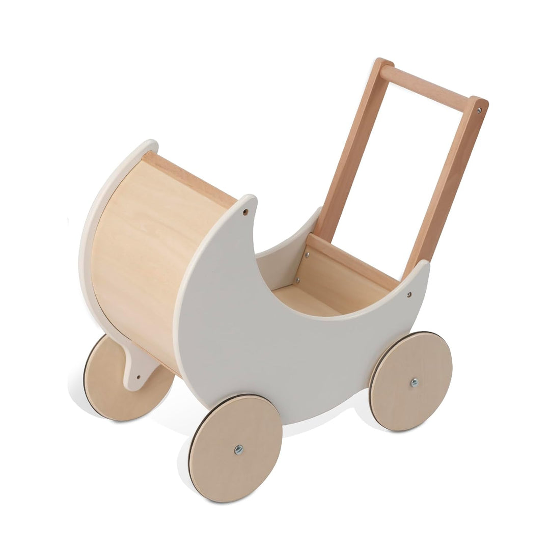 wuuhoo® Lauflernwagen aus Holz - höhenverstellbare Lauflernhilfe mit Puzzle, und Zahlen - Pädagogisc