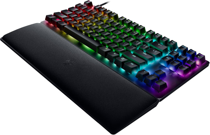 Razer Huntsman V2 Tenkeyless (Purple Switch) - Optische Gaming-Tastatur ohne Ziffernblock (Handballe