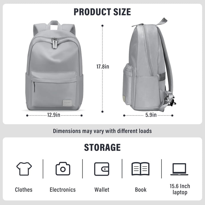 HOMIEE Laptop Rucksack 15,6 Zoll, Rucksack Damen Herren Laptoptasche Backpack Daypacks Rucksack Dame