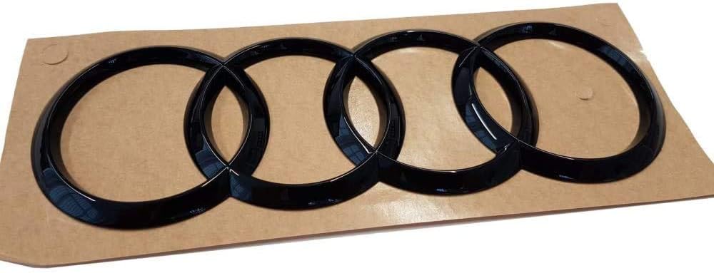 Audi 8V7071802 Ringe Emblem Logo schwarz Tuning Exclusive Black Edition, für Q3 (Typ F3) Sportback