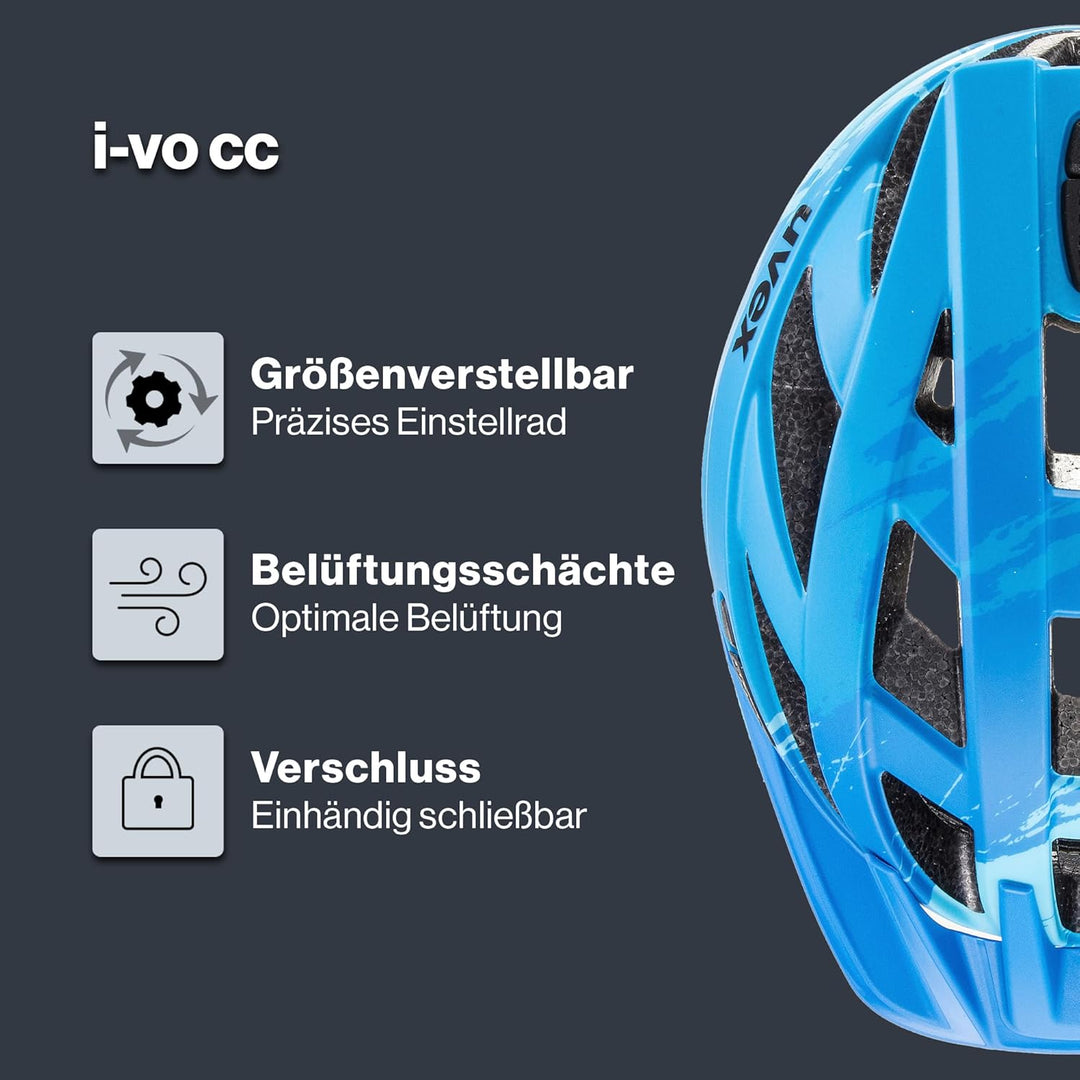 uvex i-vo cc - leichter Allround-Helm für Damen und Herren - individuelle Grössenanpassung - erweite