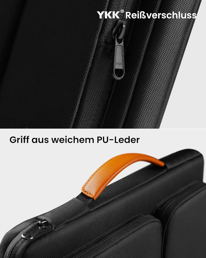 tomtoc 360° Tasche Hülle Kompatibel mit 15,6 Zoll Acer, ASUS, Dell, HP, Lenovo Laptop Notebook Chrom