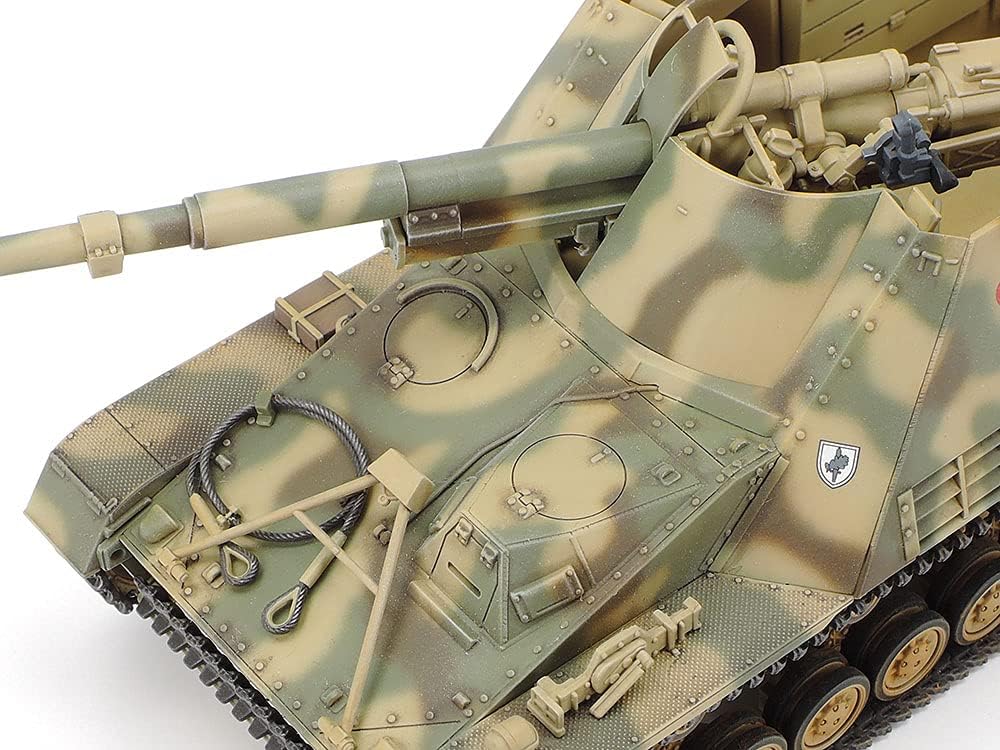 TAMIYA 32600 1:48 Dt. Nashorn Jagdpanzer (1) -originalgetreue Nachbildung, Plastik Bausatz, Basteln,