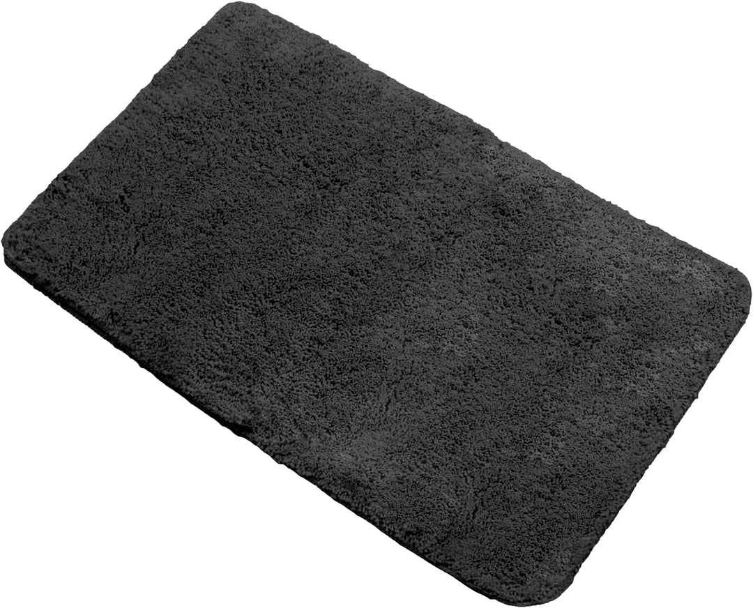 Brandsseller Badematte 70x120 cm Badezimmerteppich Badvorleger Badeteppich Schwarz
