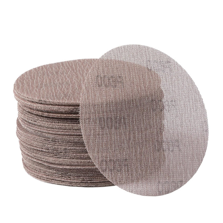 UPWOOD Schleifgitter 50 Stück 125mm Klett Körnung 600, Zum staubfreien Schleifen von Karosserie, Hol
