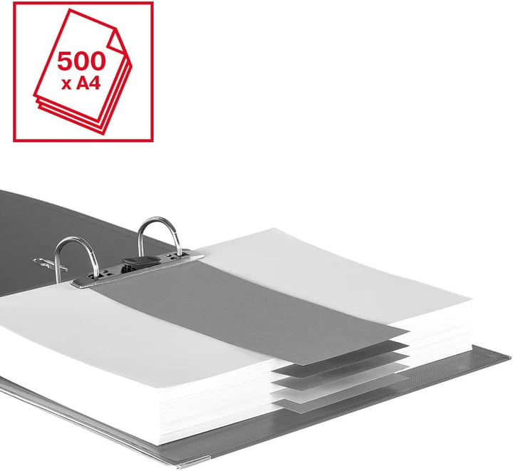 Esselte 162510 5 Stück Aktenordner A4 75 mm weiss