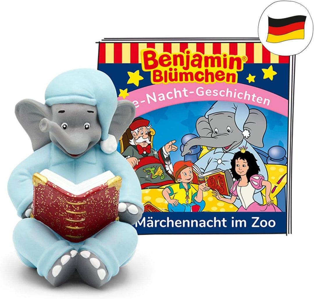 tonies Hörfiguren für Toniebox, Benjamin Blümchen – Die Märchennacht im Zoo, Hörspiel mit Gute-Nacht