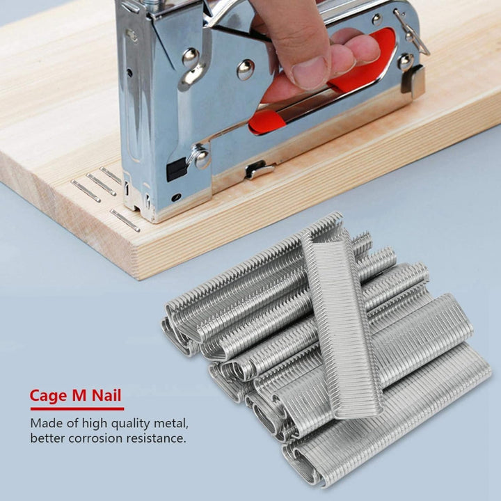 2500 Stück Metall Spikes für Schweineringe, 8mm C Klammern, M Spike Set für Tiergehege Schweineringe