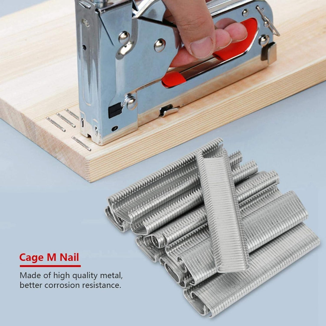 2500 Stück Metall Spikes für Schweineringe, 8mm C Klammern, M Spike Set für Tiergehege Schweineringe