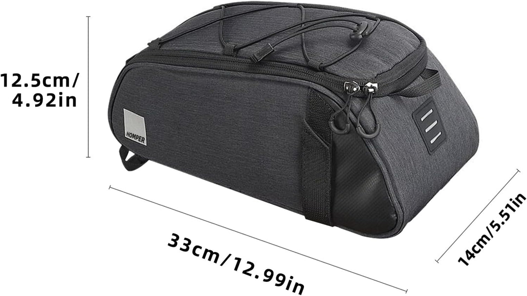 HOMPER Fahrradtasche Satteltasche Gepäcktasche Gepäckträger Tasche Rucksack Seitentasche Mountain Ro