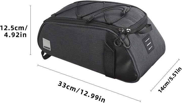HOMPER Fahrradtasche Satteltasche Gepäcktasche Gepäckträger Tasche Rucksack Seitentasche Mountain Ro
