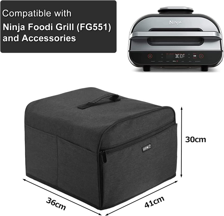 LEFOR·Z Staubschutz, kompatibel mit Ninja Foodi Smart XL Grill (FG551) und Zubehör, wasserabweisende