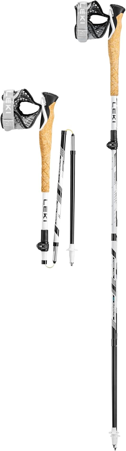 Leki Cross Trail FX Superlite compact Stöcke Taglia unica white-mint-black, Taglia unica white-mint-