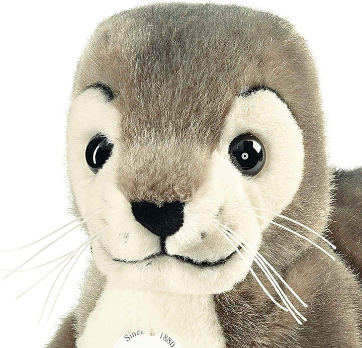 Steiff Robby Seehund - 30 cm - Kuscheltier für Kinder - kuschelig & waschbar - grau/weiss (063114)