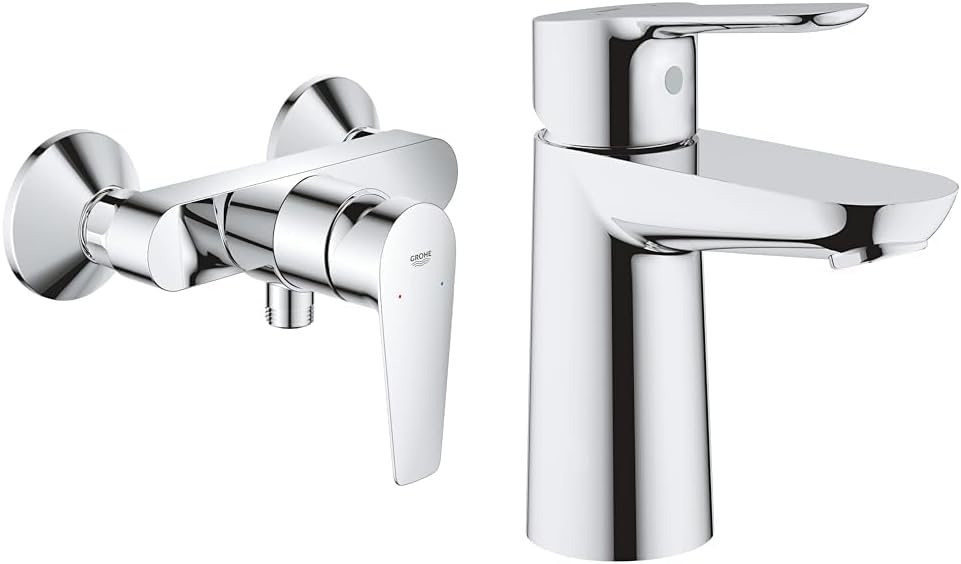 GROHE StartEdge - Einhand- Brausearmatur & BauEdge | Badarmatur- Einhand-Waschtischbatterie, S-Size
