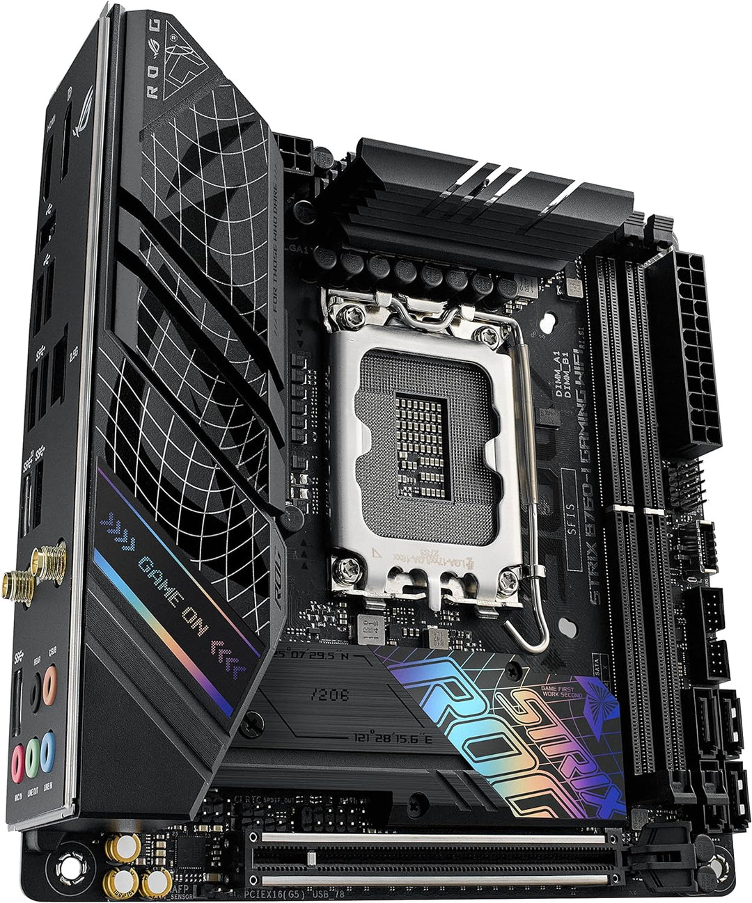 ASUS ROG STRIX B760-I GAMING WIFI Mainboard Sockel Intel LGA 1700 (Intel B760, Mini ITX, DDR5 Speich