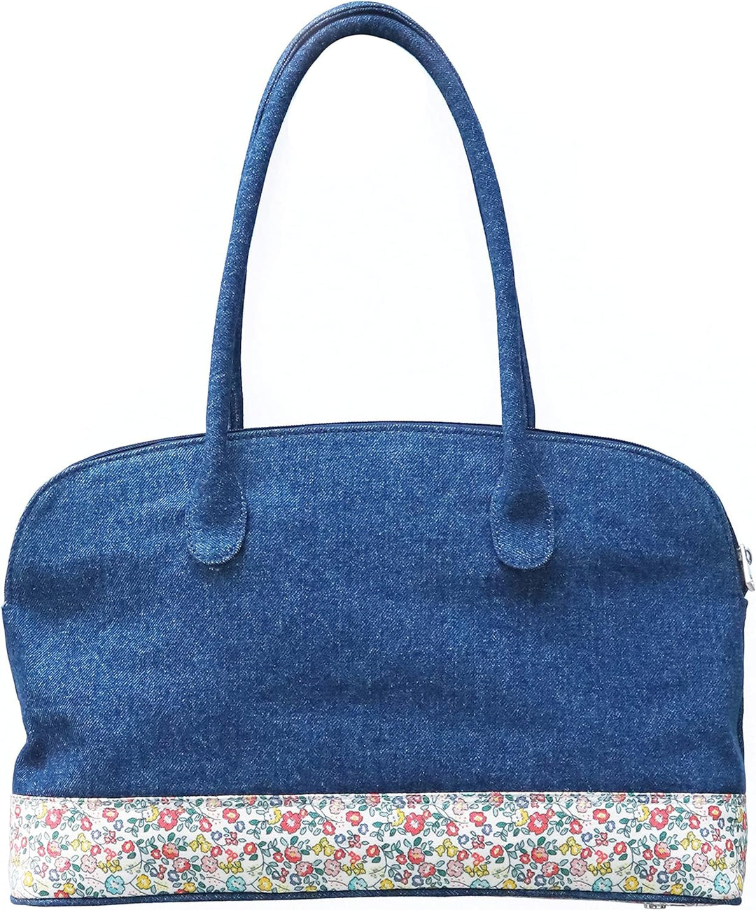 KnitPro K12803 Schultertasche, Denim, Blau, 40 x 26 x 14 cm 40 x 26 x 14 cm Schultertasche Bloom, 40