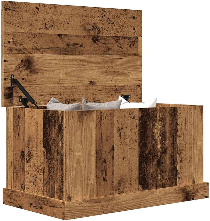 vidaXL Aufbewahrungstruhe Altholz-Optik 70x40x38 cm Holzwerkstoff, Aufbewahrungsbox, Werkzeugtruhe,