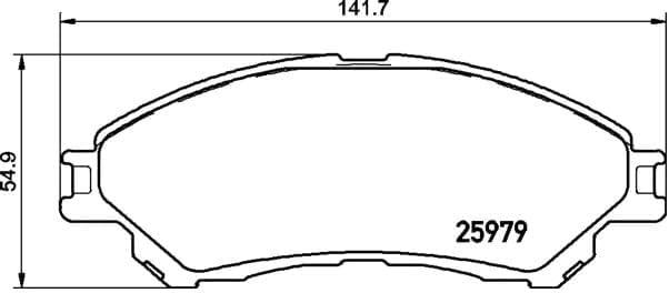 BREMBO P 79 032 Bremsbeläge, 4 Stück