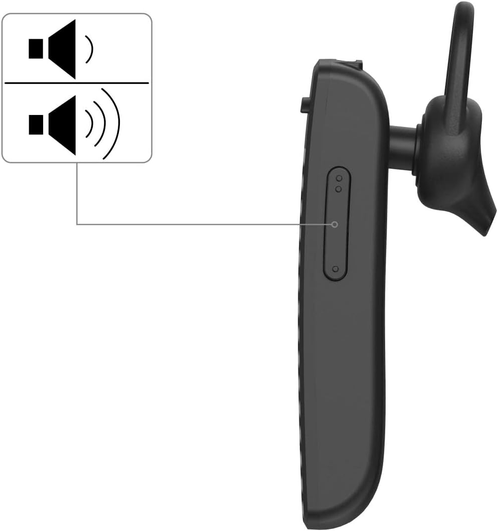 Hama Mono Bluetooth Headset (Multipoint, für zwei Geräte, Sprachsteuerung, Berührungssteuerung, Head