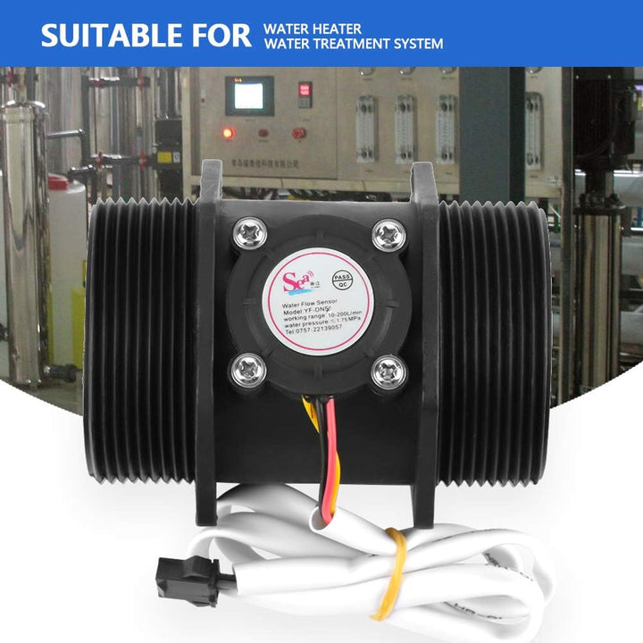 Dn50 G2 "Wasserdurchfluss Hall Sensor Schalter Messgerät Flüssigkeitsmesser Zähler Turbine Durchflus