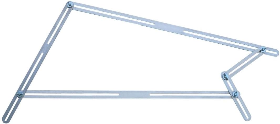 hedue® Winkelschablone T510 - Treppenlehre mit 13 Aluschienen , Treppenwinkelschablone , Treppenscha
