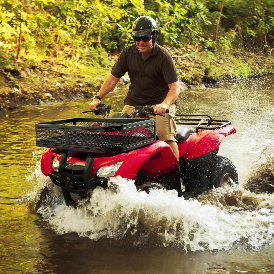 COSTWAY ATV-Frontladekorb, Frontgepäckkorb, Gepäckträgerkorb, ATV/UTV-Zubehör-Aufbewahrungskorb, ATV