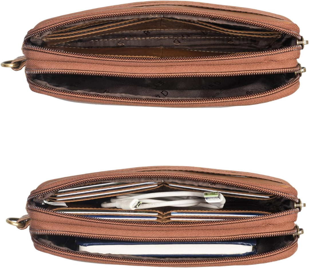 STILORD 'Richie' Handgelenktasche Leder Männer Kleine Herrenhandtasche mit Abnehmbarer Schlaufe Mode