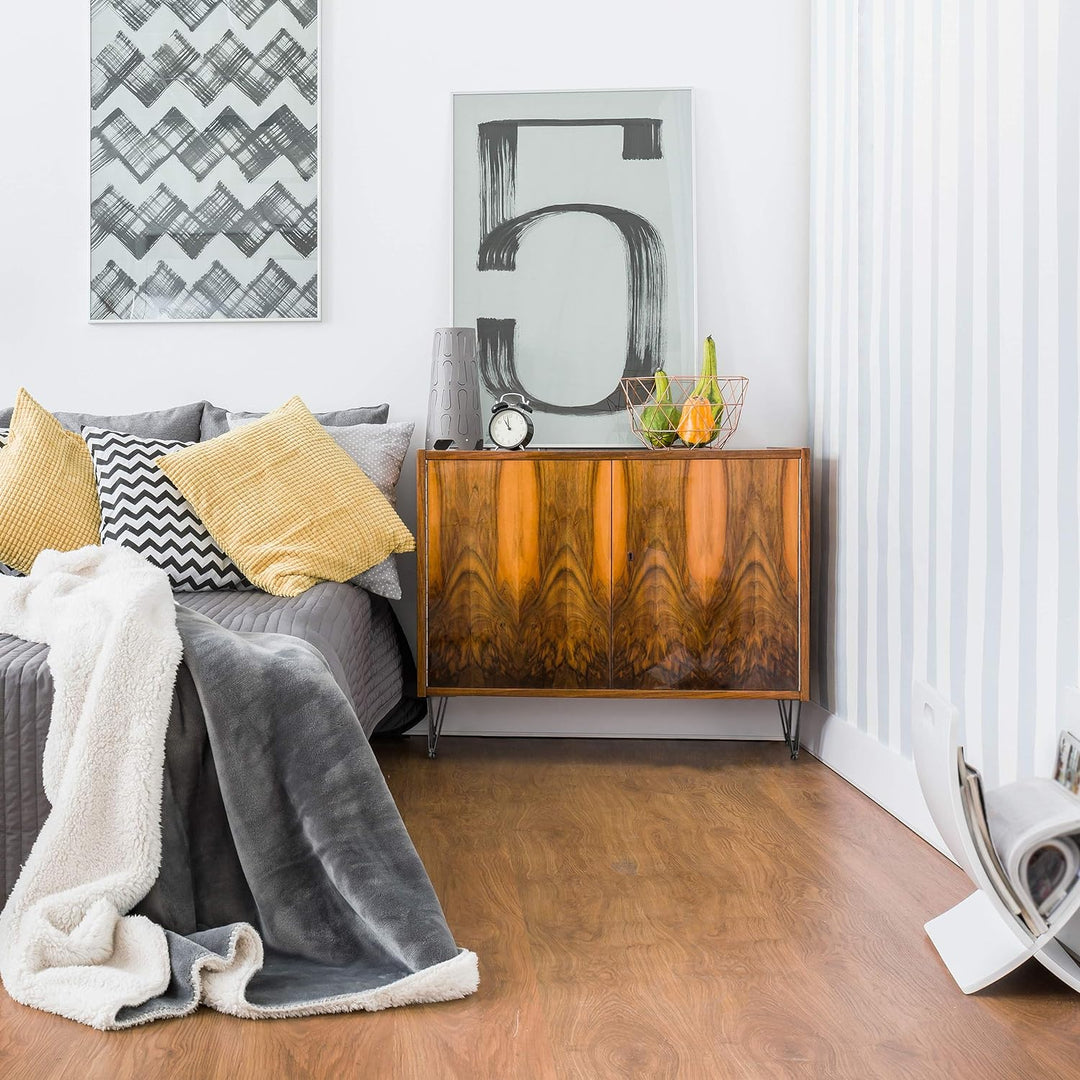 Relaxdays Hairpin Legs, 4er Set, 3 Streben, Metall, Haarnadel Tischbein für Hocker, Tisch & Schrank,