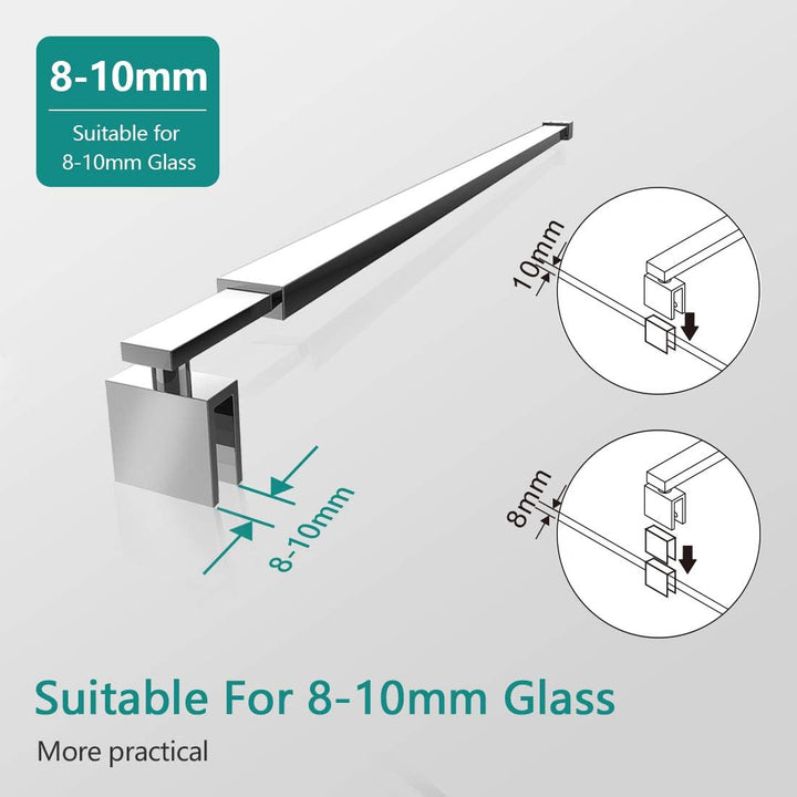 EMKE UWSB12 Stützstange, Chrome, UWSB12