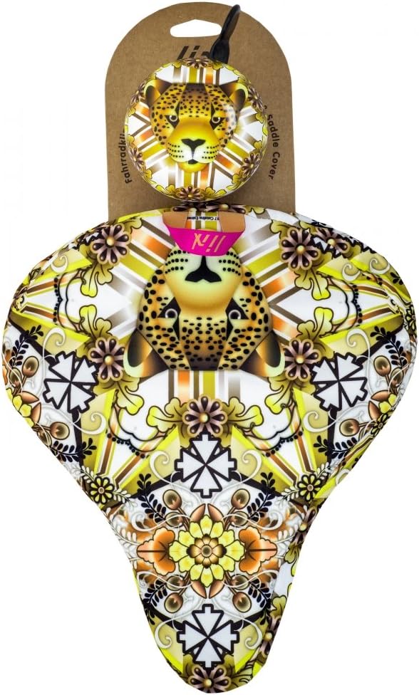 Liix Sattelbezug & Fahrradklingel Set Beauty Einheitsgrösse Catalina Estrada Jaguar, Einheitsgrösse