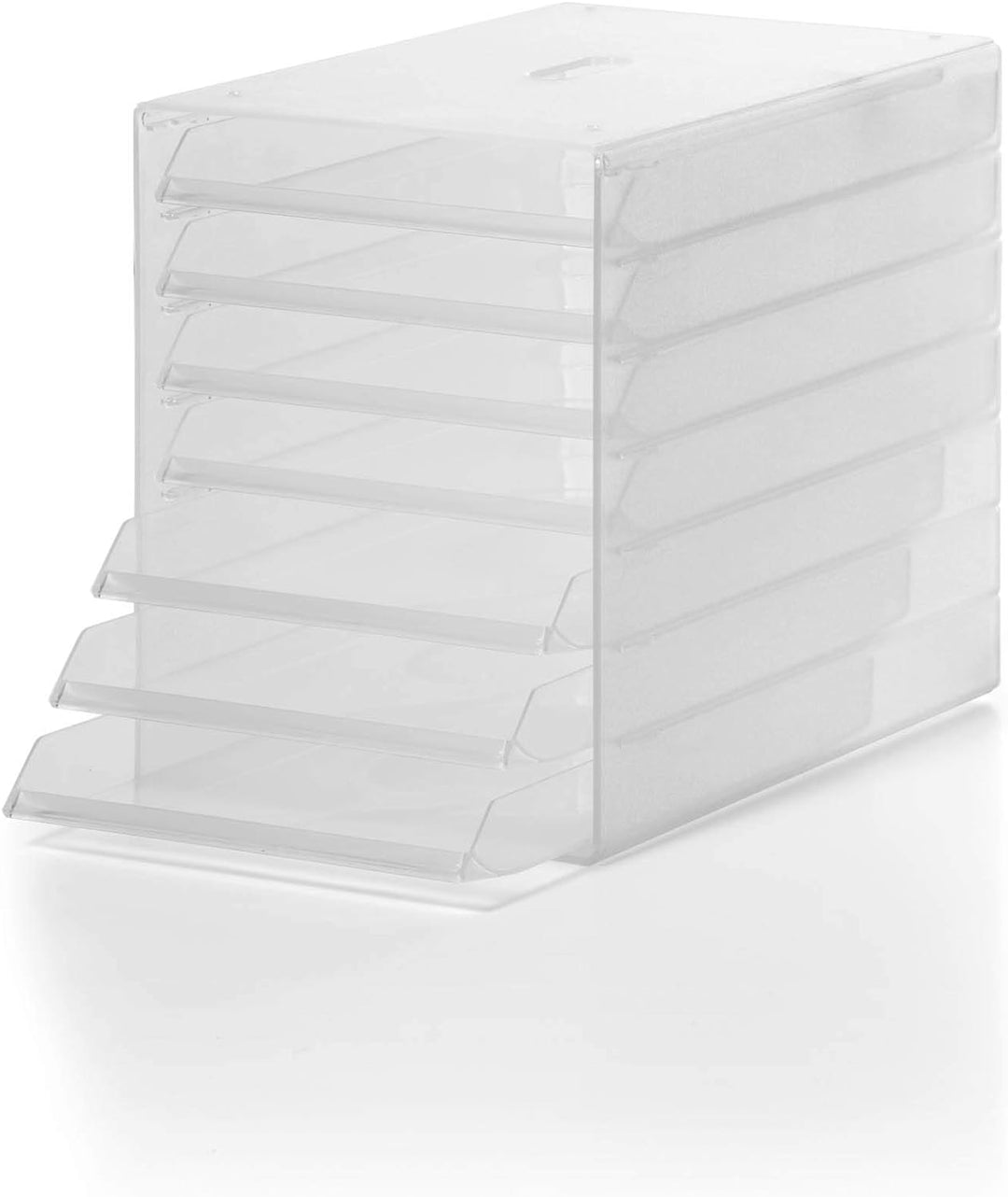 Durable Schubladenbox Idealbox, 7 Fächer, transparent, 1712000400 Transparent ohne Frontplatte, Tran