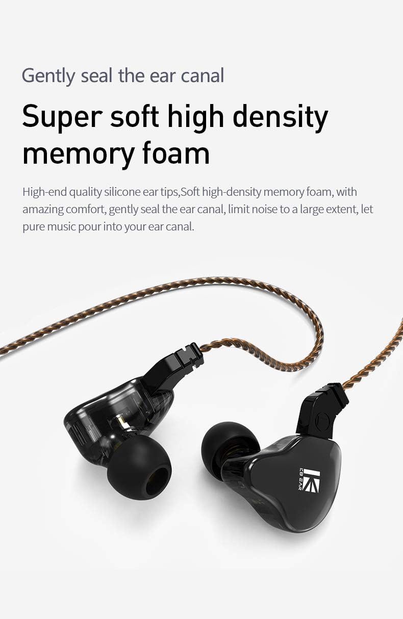 keephifi KBEAR KS2 1BA + 1DD IEM, 10 mm Verbundmembran-Einheiten in Ohr-Monitoren, 6N OFC-Kopfhörer,
