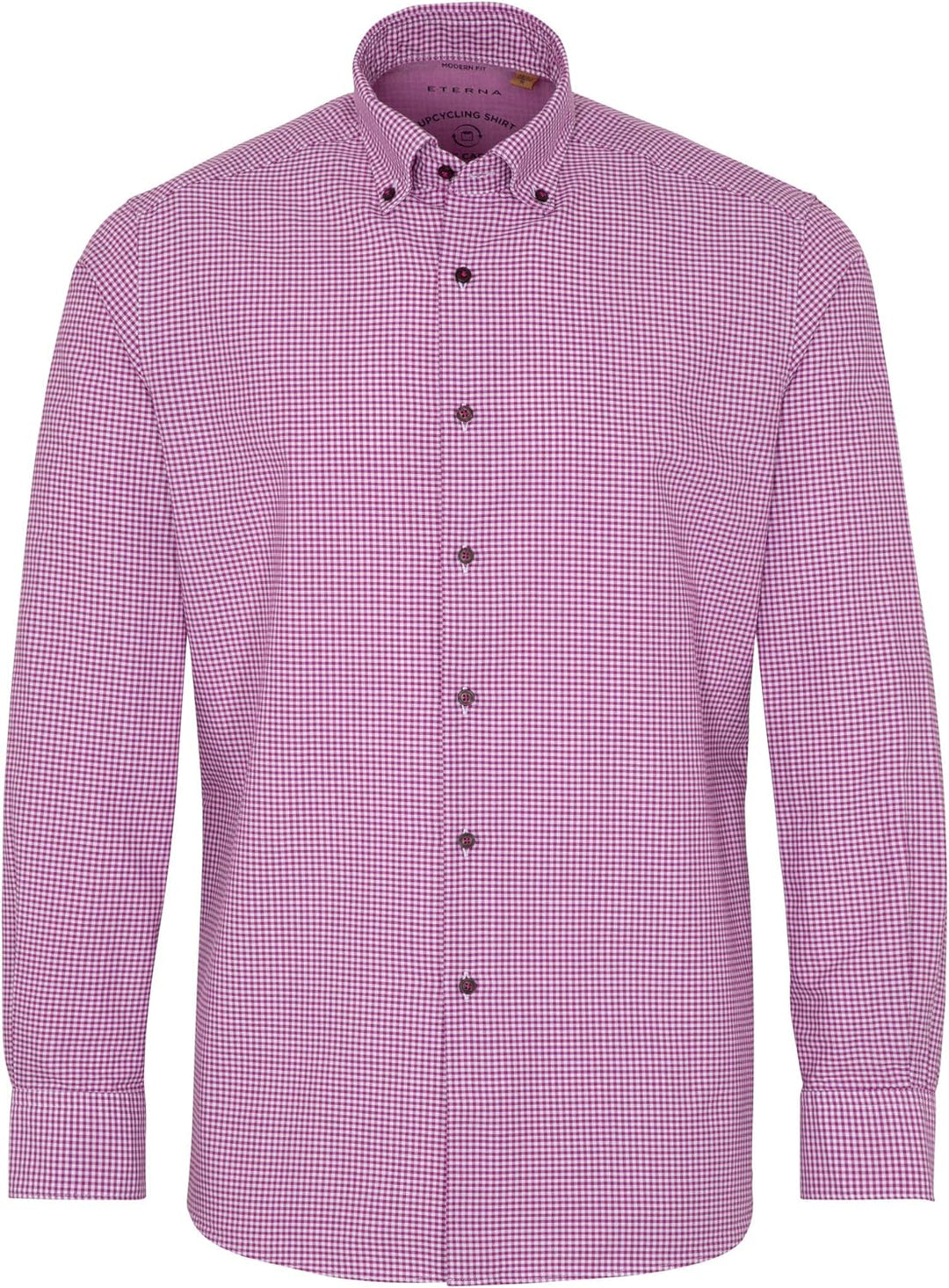 eterna Langarm Hemd Regular Fit Oxford kariert