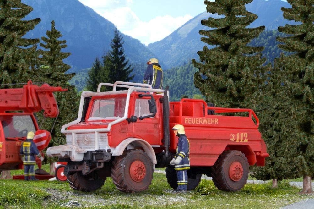 Kibri 18270" H0 Feuerwehr UNIMOG Waldbrandlöschfahrzeug Fahrzeug